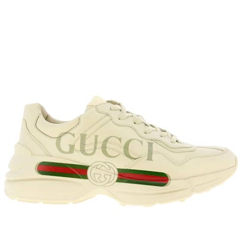 gucci lace up sneaker white|gucci chunky sneakers price.